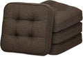 GOFORIT Chair Cushions Set of 4, Tufted Shredded Memory Foam Chair Pads by Unknown