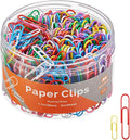 NEEWAY 450pcs Paper Clips Assorted Sizes, Small and Large Paper Clips, Coated by NEEWAY