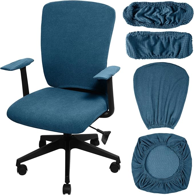 Tallew 4 Pcs Office Chair Covers Set Computer Universal Protective Stretchable by Tallew