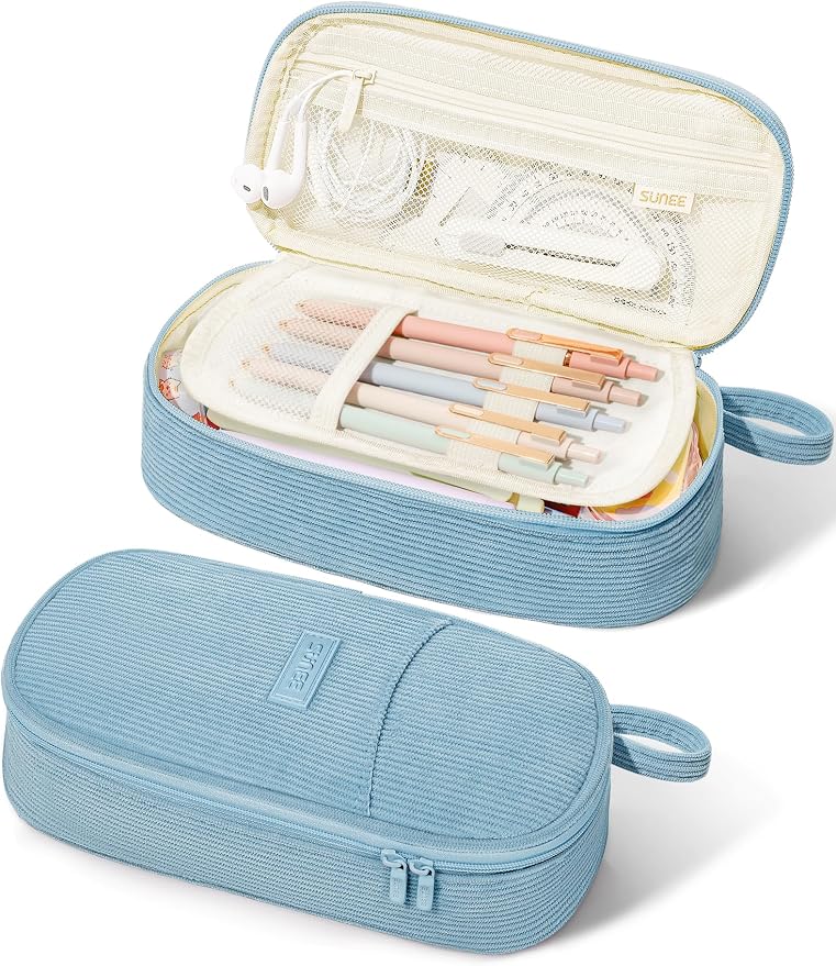 SUNEE Cute Pencil Case, Large Pencil Pouch, Aesthetic Big Pencil Bag by SUNEE