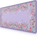 iCasso Desk Mat for Keyboard and Mouse, Cute Desk Pad Large, Anti-Slip Floral by iCasso