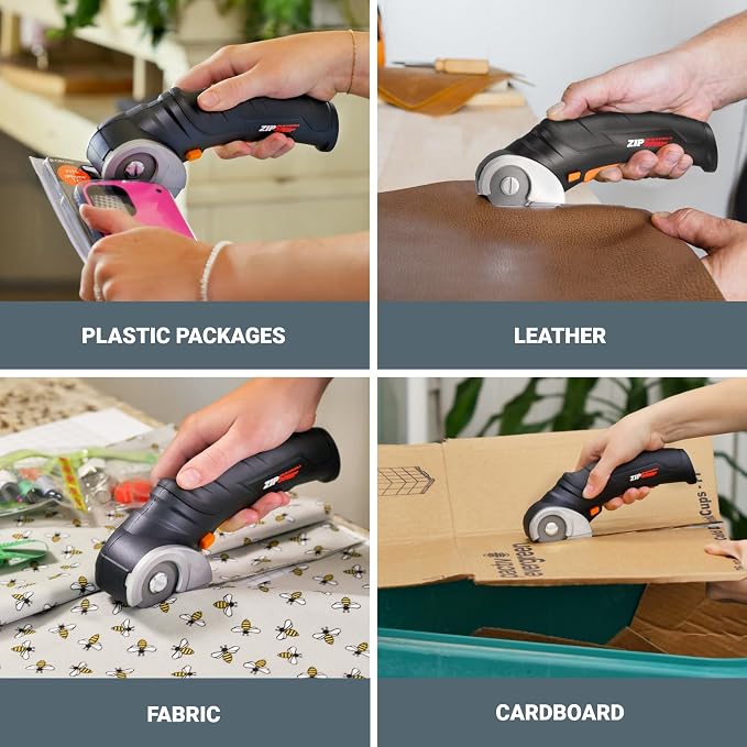Worx Zipsnip Cordless Electric Scissors, Rechargeable Cardboard Box Cutter - Image 4