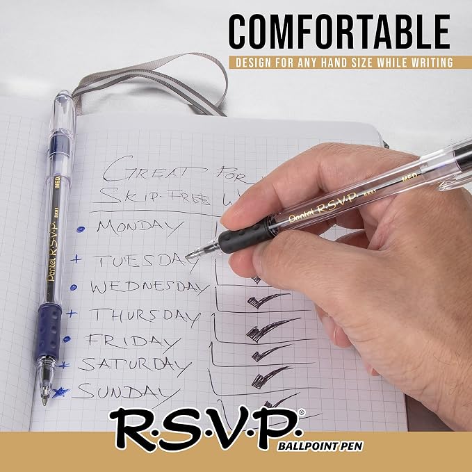 Pentel RSVP Ballpoint Pen, Fine Line - Image 7