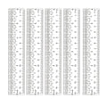 BAOFALI 5PCS 6 Inch Clear Acrylic Ruler by BAOFALI