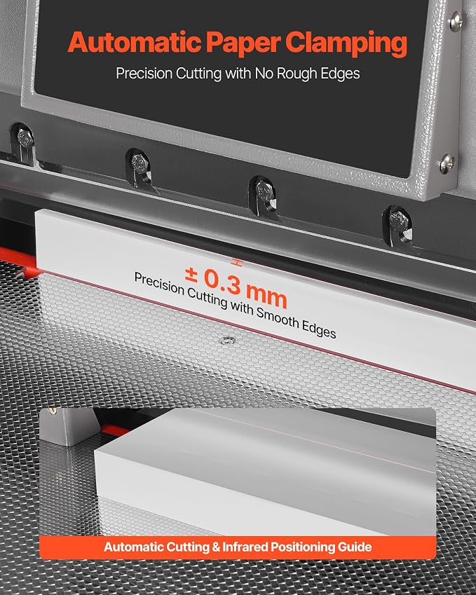 VEVOR Electric Paper Cutter, Metal Programmable Paper Cutter Machine, 17.99 - Image 4