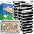 Dealusy 50 Pack 28 oz Meal Prep Containers Reusable by Dealusy