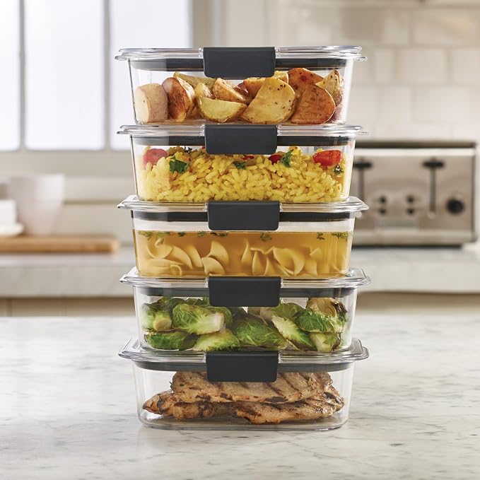 Rubbermaid Brilliance Tritan Plastic Food Storage Containers BPA Free Airtight - Image 6