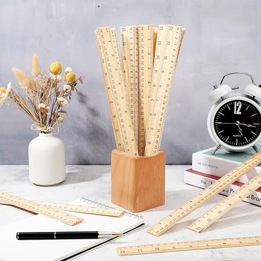 Zonon 30 Pcs Wooden Rulers Bulk 12 Inch Ruler - Image 5