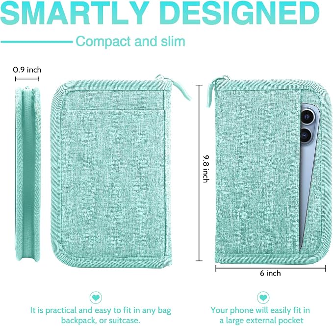 Passport Holder for Travel, Women Rfid Blocking Passport Wallet, Travel - Image 2