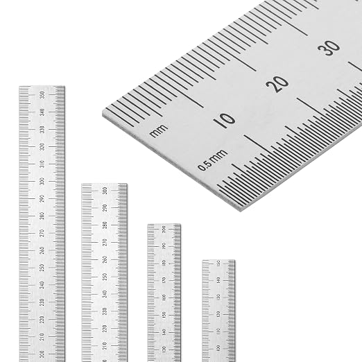 Mr. Pen- Machinist Ruler, 4 Pack, | Stainless Steel Metric & Imperial, - Image 4