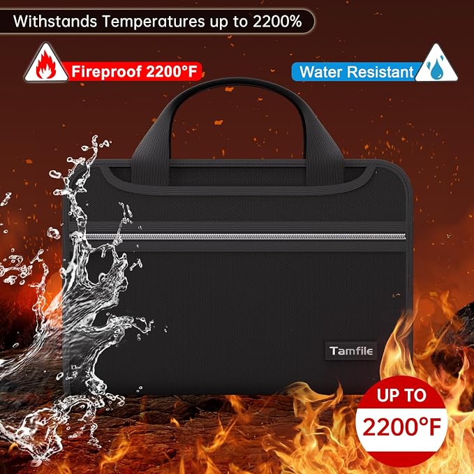 Tamfile Fireproof Accordion File Organizer - Image 2