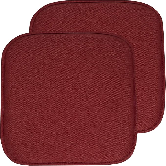 Sweet Home Collection Chair Cushion Memory Foam Pads Honeycomb Pattern Slip Non by SweetHomeCollection