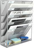 EasyPAG 5 Tier Wall File Holder, Mesh Hanging Folder Organizer by EasyPAG