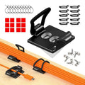 10-Pack Adjustable Elastic Adhesive Cable Clips, Wire Management Holder by CableGenie