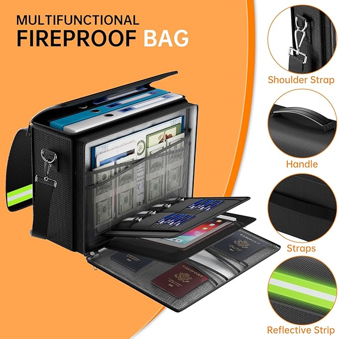 DocSafe 5200°F Large Fireproof＆Wate-Resistant Document Bag - Image 4