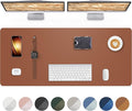 Large Desk Mat - 48" x 17"Leather Desk Pad Protector, Office Desk Mat, Non-Slip by AFIING