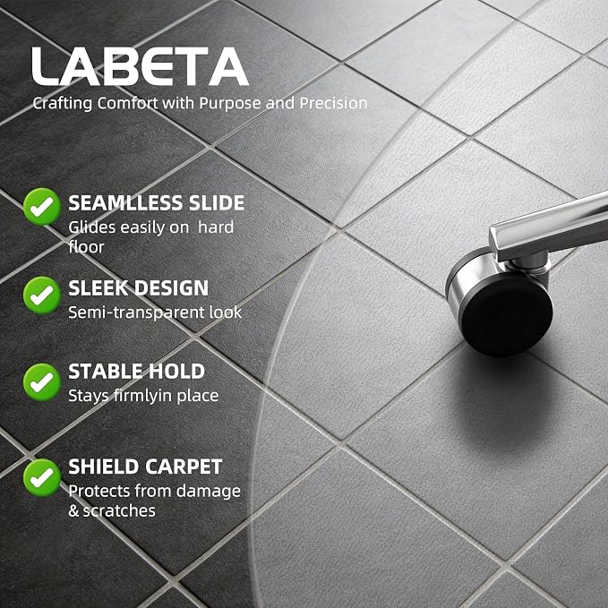 Clear Chair Mat for Hard Floor, Round | Durable Thick PVC, Anti-slip Grip - Image 2