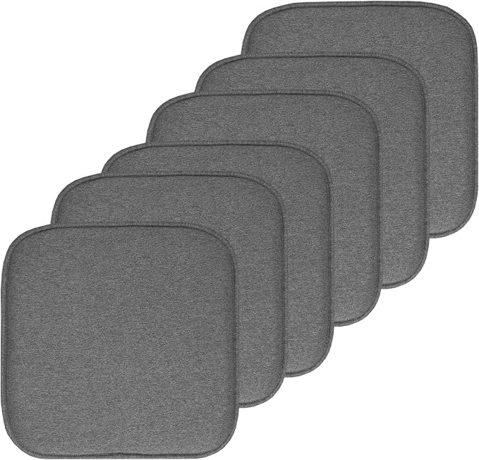 Sweet Home Collection Chair Cushion Memory Foam Pads Honeycomb Pattern Slip Non by SweetHomeCollection