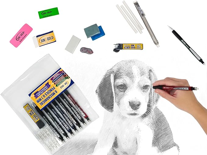 June Gold 6 Gray Kneaded Erasers, and Brighten Your Sketches and Drawings - Image 5