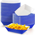 Yinkin 100 Pcs 2lb Paper Food Trays Boat 2lb Disposable Nacho Trays Kraft Paper by Yinkin