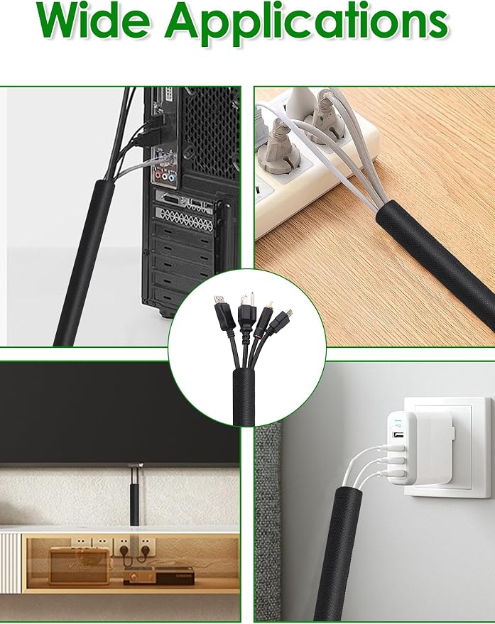 Wire Sleeves for Cables -Mic Boom Arm Cables Sleeve, Tidy up the Wire Harness - Image 6