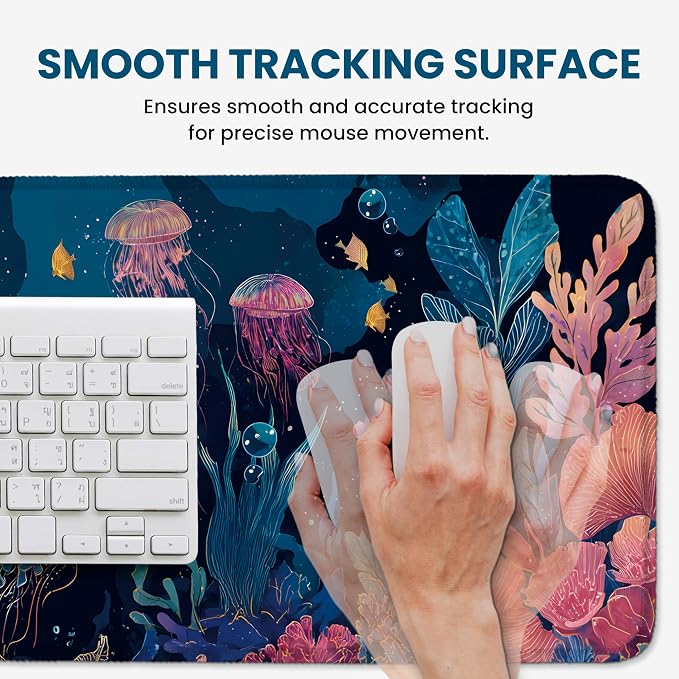 Large Mouse Pad for Desktop, Cute Desk Mat Pad Protector for Work & Gaming - Image 4