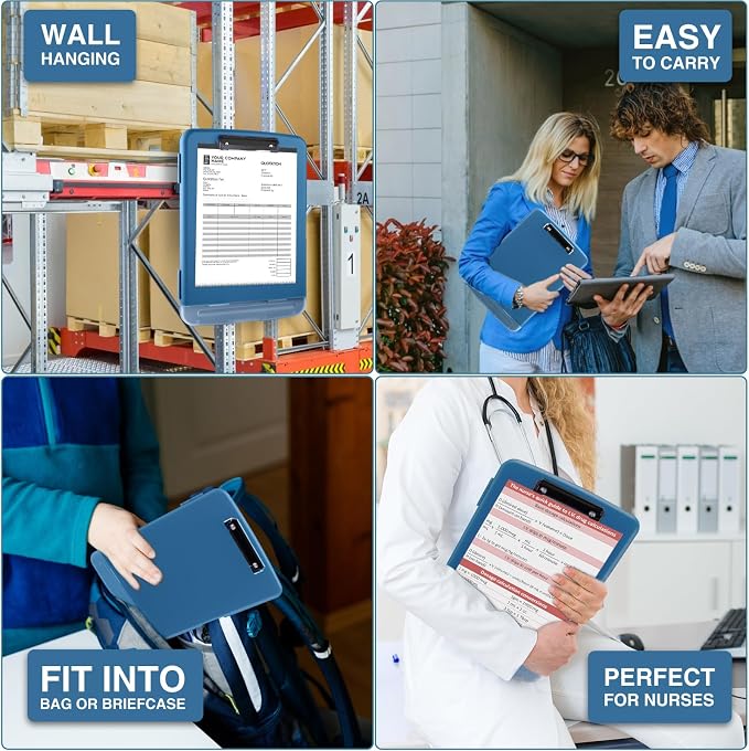 Sooez Clipboards with Storage, High Capacity Clip Boards 8.5x11 with Pen Holder - Image 7