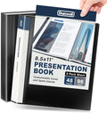 Dunwell Presentation Binder 48-Pocket, Displays 96 Pages, 8.5x11 Portfolio by Dunwell