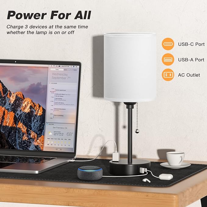 Small Bedside Table lamp for Bedroom - Image 4
