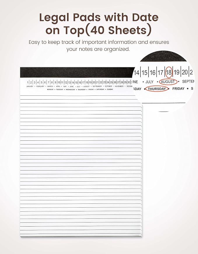 Mymazn Clipboard with Storage, Clipboards Folio with Refillable 11"x8.5" Legal - Image 6