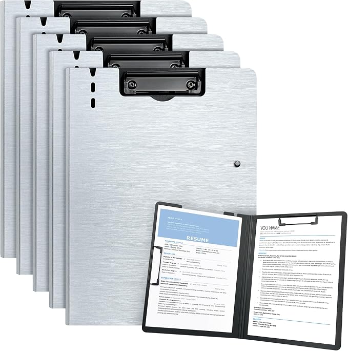 A4 Clipboard, 5 Pack Foldable Clipboards by URbantin
