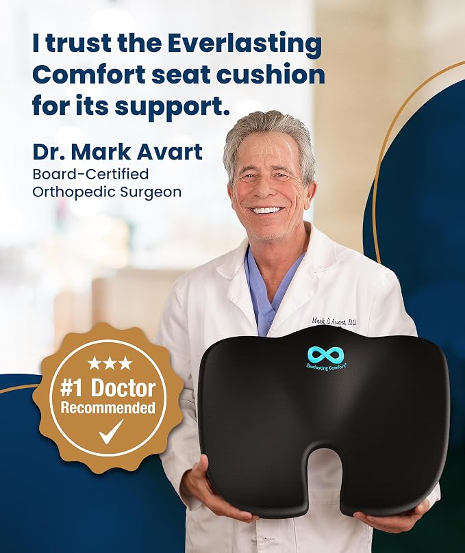 Everlasting Comfort Doctor Recommended Memory Foam Seat Cushion - Image 8