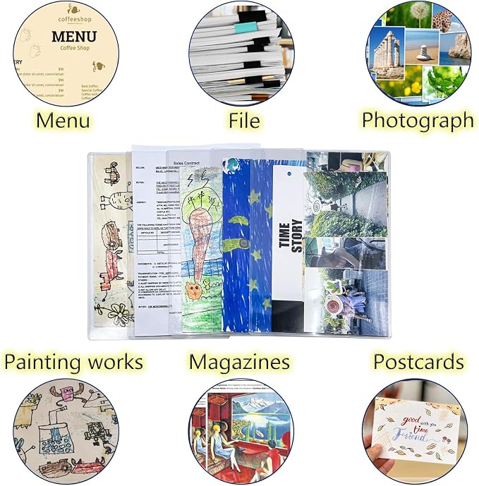14 PCS 8.5" x 11" Rigid Print Protectors, Plastic Paper Sheet Protectors - Image 5