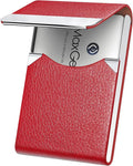 MaxGear Business Card Holder, PU Leather Business Card Case, Magnetic Closure by MaxGear