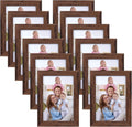 Giftgarden 4x6 Picture Frame Brown Set of 12 by Giftgarden