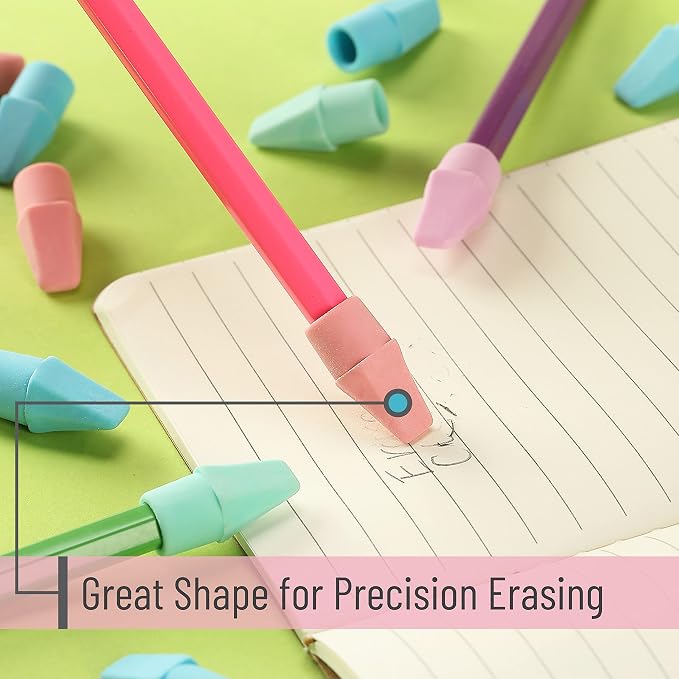 Mr. Pen- Pencil Erasers Toppers, 120 Pack, Latex Free, No Smudge | Mr Pen - Image 5