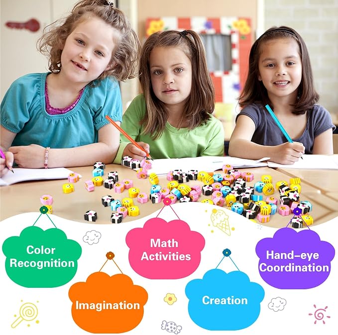 JUNEBRUSHS 150 Pieces Mini Animal Erasers - Image 5