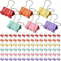 Yexiya 300 Pcs Medium Binder Clips Sturdy 1.25 Inch Muticolor Paper Med Clips by Yexiya