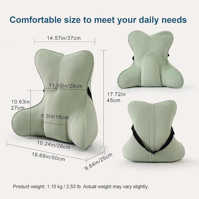 Lumbar Support Pillow for Couch & Recliner, Ergonomic Chair Back Support for - Image 2