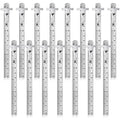 30 Pieces 6 Inch 15 cm Pocket Ruler Flexible Precision Stainless Steel Ruler by Frienda