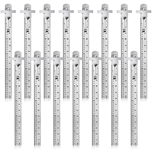 30 Pieces 6 Inch 15 cm Pocket Ruler Flexible Precision Stainless Steel Ruler by Frienda