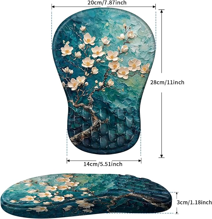 YIWEI Ergonomic Mouse Pad with Wrist Rest - Image 6