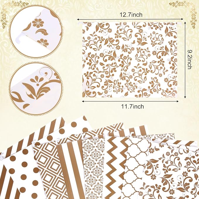 Estune 32 Pcs Decorative Hanging File Folders Letter Size Cabinet File Folders - Image 2