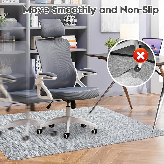 Sycoodeal Office Chair Mat for Hardwood & Tile Floor, Computer Gaming Chair Mat - Image 5