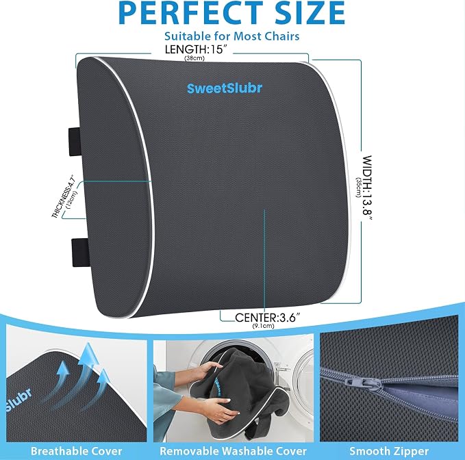 SweetSlubr Large Lumbar Support Pillow - Image 3