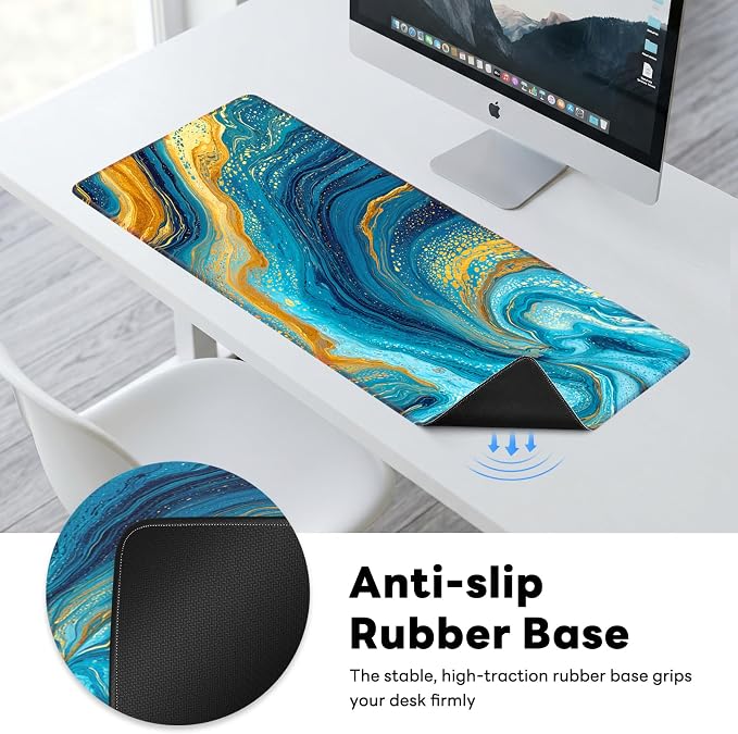 Desk Mat, Big Desk Pad, 31.5x11.8 Inches Extended Big Gaming Mouse Pad - Image 6