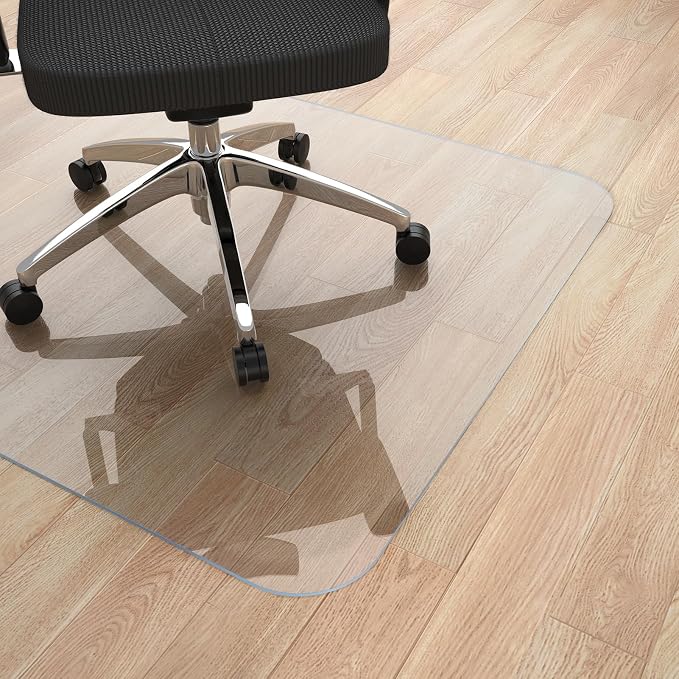 Yecaye Office Chair Mat for Hardwood Floor, PVC Heavy Duty Floor Protector for by Yecaye