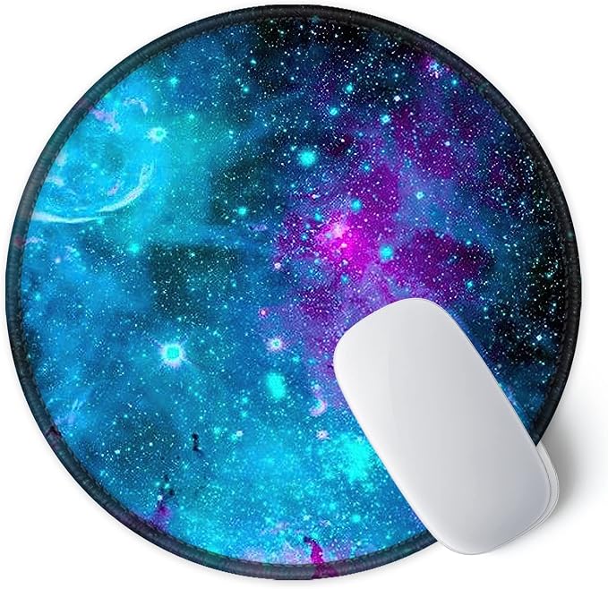 ITNRSIIET Round Mouse Pad with Stitched Edge Premium-Textured Waterproof - Image 2