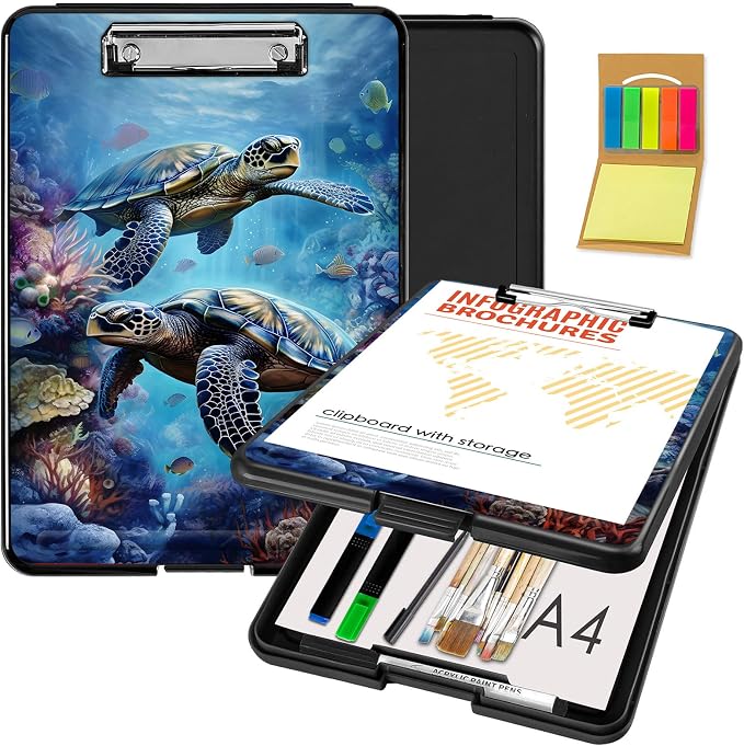 Clipboard with Storage, Office Supplies Nursing Clipboards Folder with Pen by CAPAUNVDA