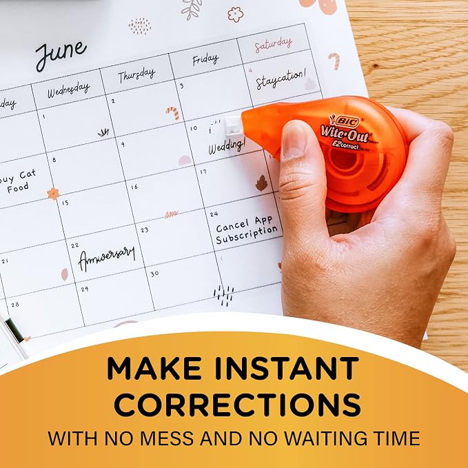 BIC Wite-Out EZ Correct Correction Tape, School Supplies - Image 7